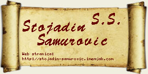 Stojadin Samurović vizit kartica